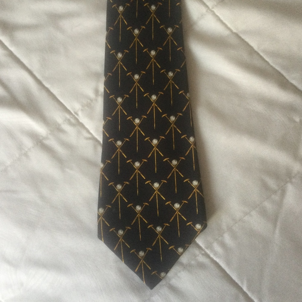 CHANEL Black and Gold Men's Tie